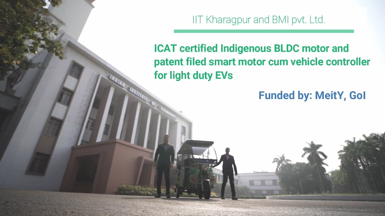 Indian BLDC motor & Smart motor+vehicle controller for light duty EV (e-rickshaw/Toto, auto, etc.)