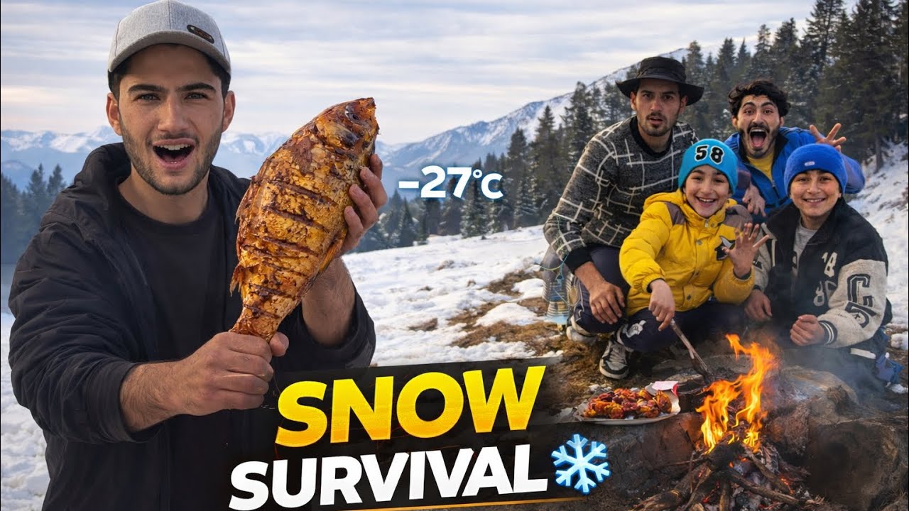 Surviving at -27°C | Extreme Snow Survival at Peer Chinasi 😲 | ShowBoo 
