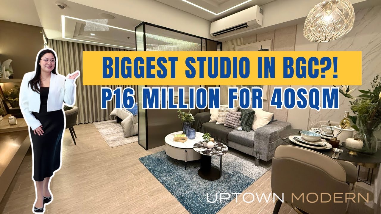 Внутри самой большой студии в районе Uptown BGC (40 кв.м!) | Uptown Modern 🇵🇭🏙️