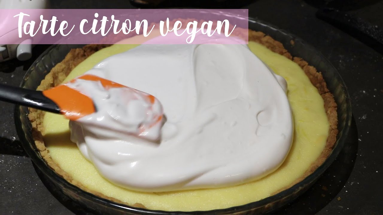 TARTE AU CITRON MERINGUÉE VEGAN 🍋🍰 PAS À PAS