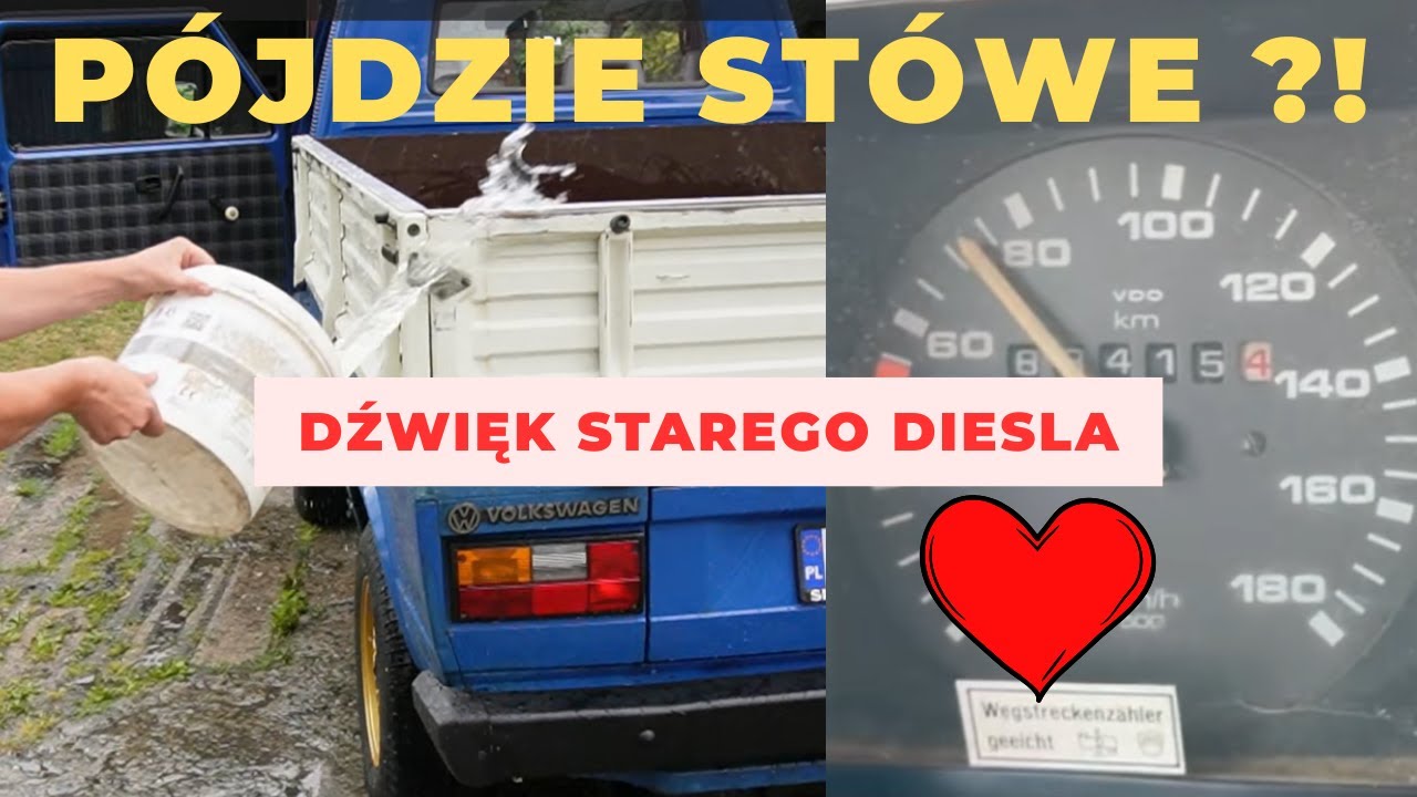Niemiecki Żuk, czyli VW Transporter T3 1.6 diesel Piotra. Dźwięk starego diesla + test 0-100 km/h