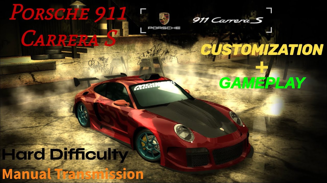 NFS Most Wanted 2005 | 911 Carrera S | Customization & Gameplay | Hard Difficulty
