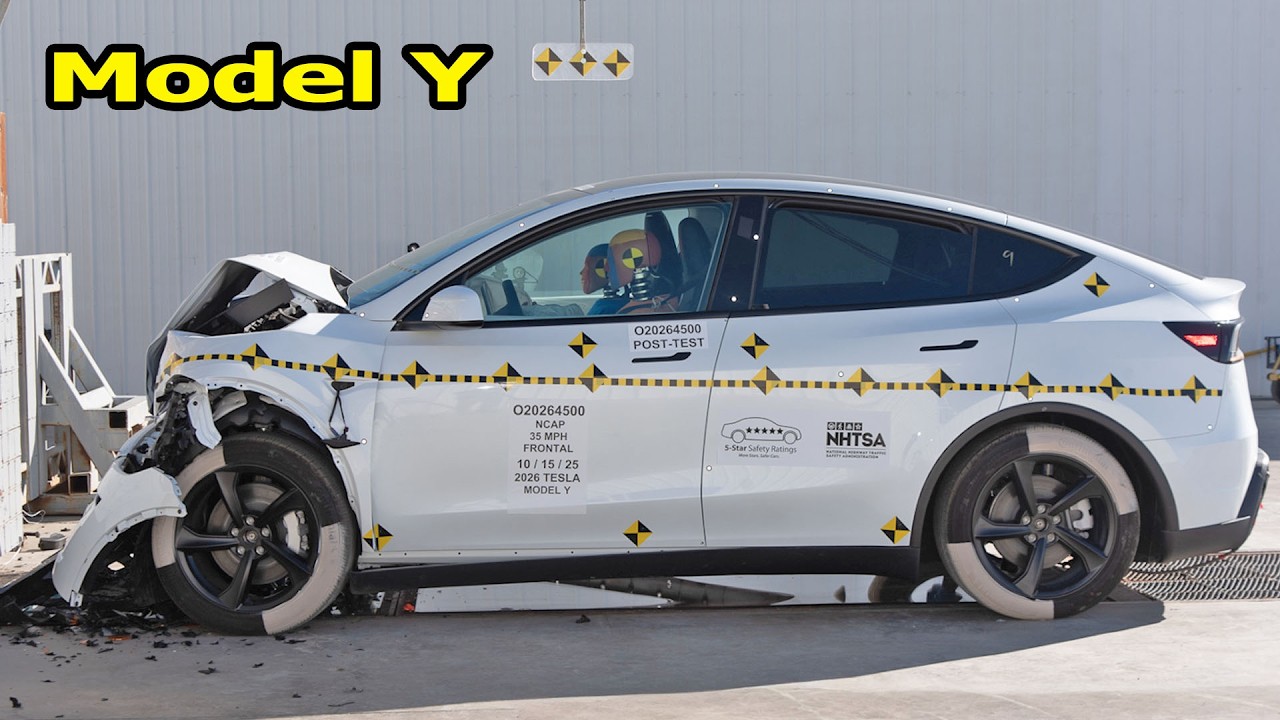 Tesla Model Y Juniper - Frontal Crash & Safety Test  | 2026  |