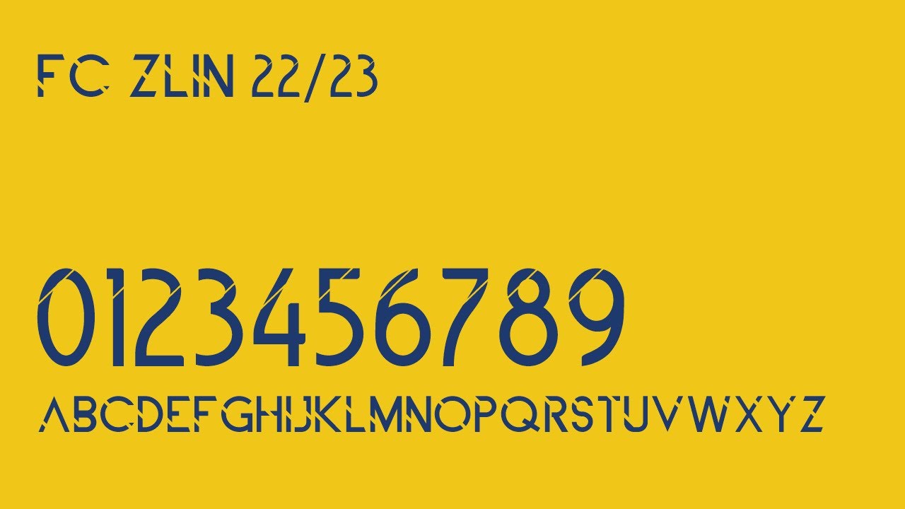 Font FC Zlin 22/23 - FREE DOWNLOAD