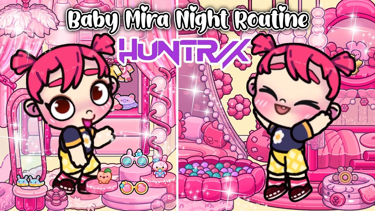 Baby MIRA Night Routine HUNTRIX🩷💛| Avatar World | Pazu