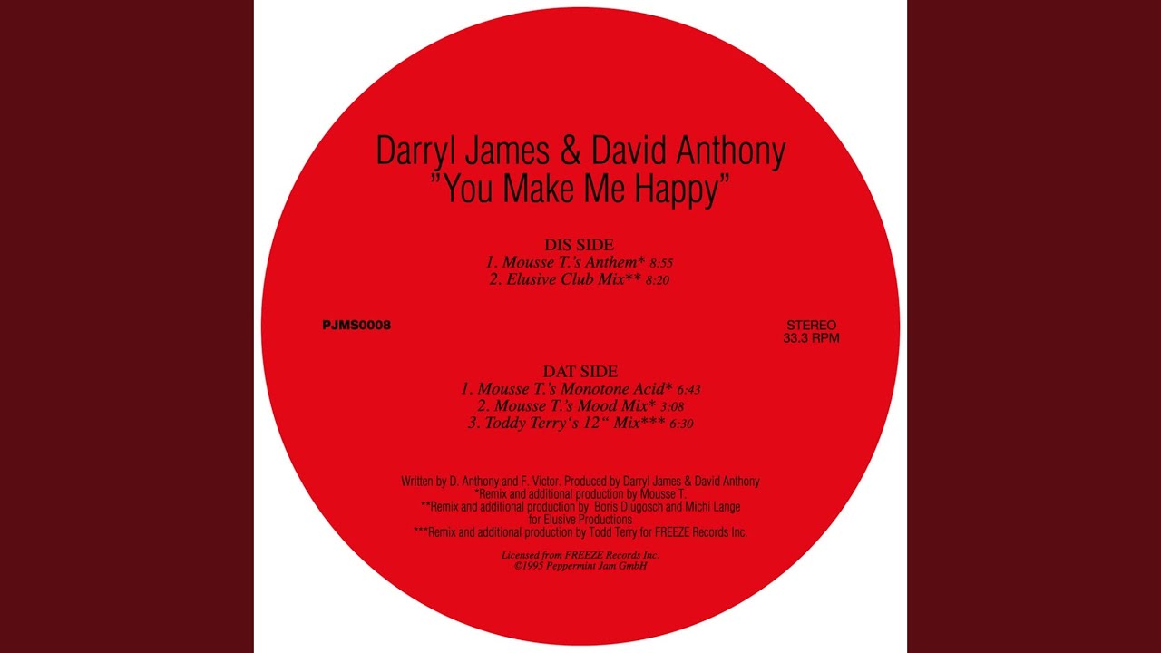 You Make Me Happy (Todd Terry's 12