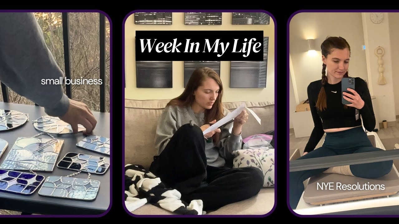 Week In My Life Vlog || small business owner, new routines,  and already struggling with resolutions