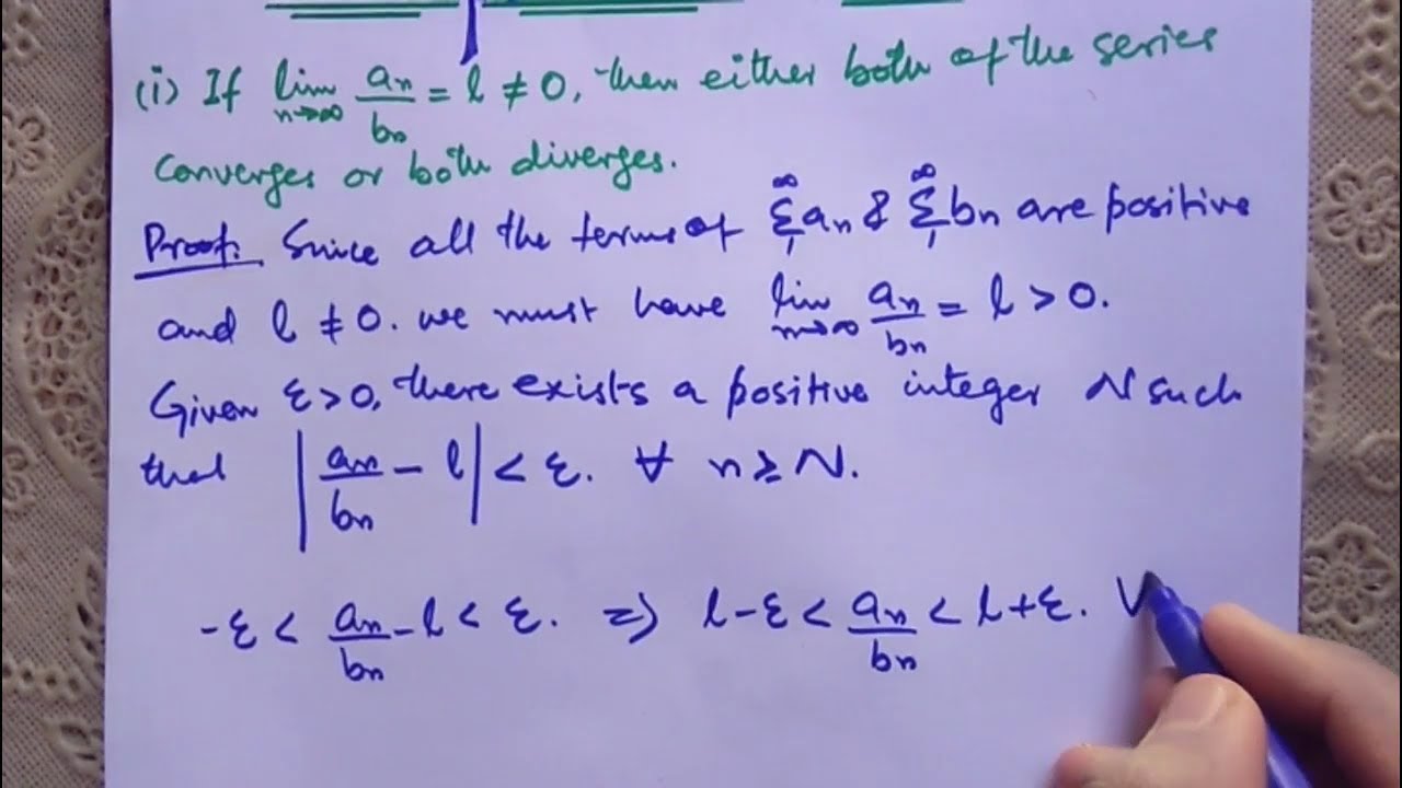 Conceptual Proof Of Limit Comparison Test |Infinite Series| |Formula Foundation|