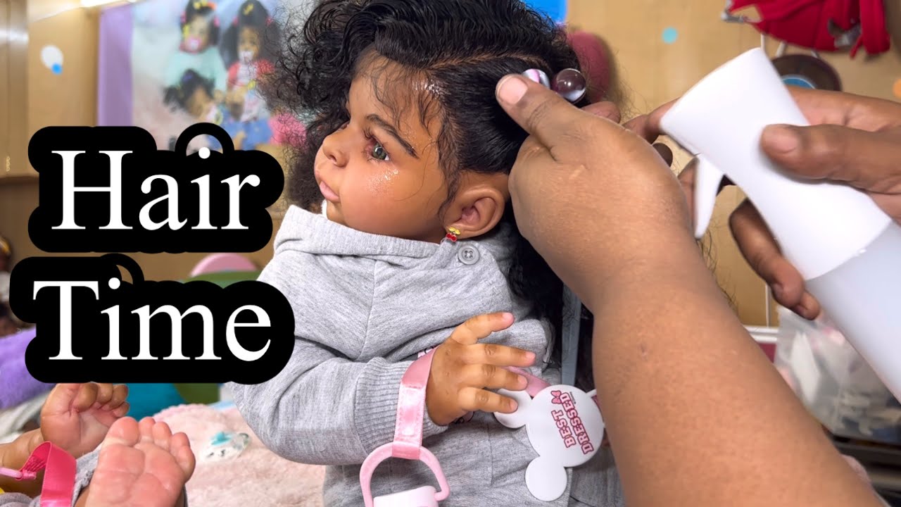 Reborn baby doll hair style for today Jaylan reborn toddler