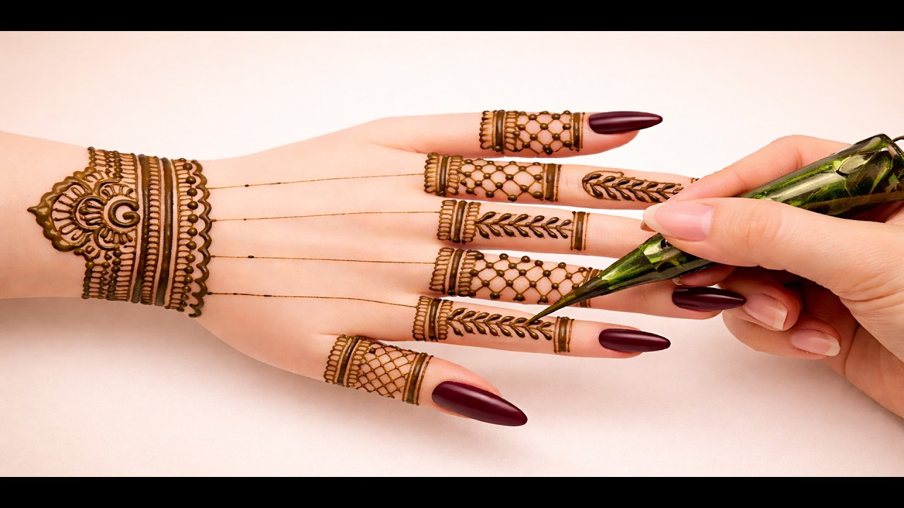 Very unique stalish Mehndi desing | Mehndi design for girls | Anisha mehndi magic