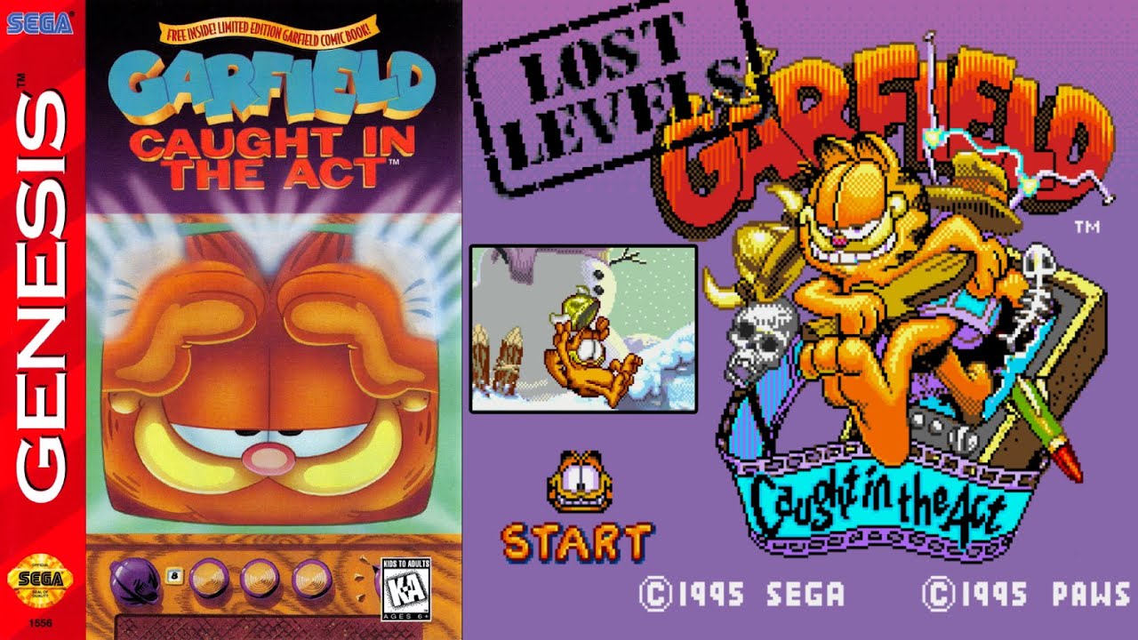 Garfield: Caught in the Act - The Lost Levels (found SEGA Channel exclusive levels) [Sega Genesis]