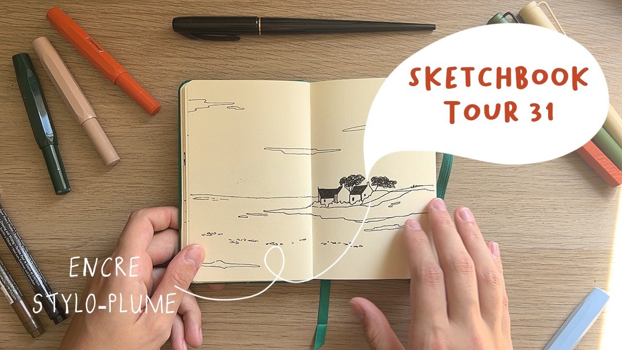 Je vous montre mon CARNET spécial stylo plume ? ✷ Janvier 2024 - Septembre 2024 ✷ | SKETCHBOOK TOUR