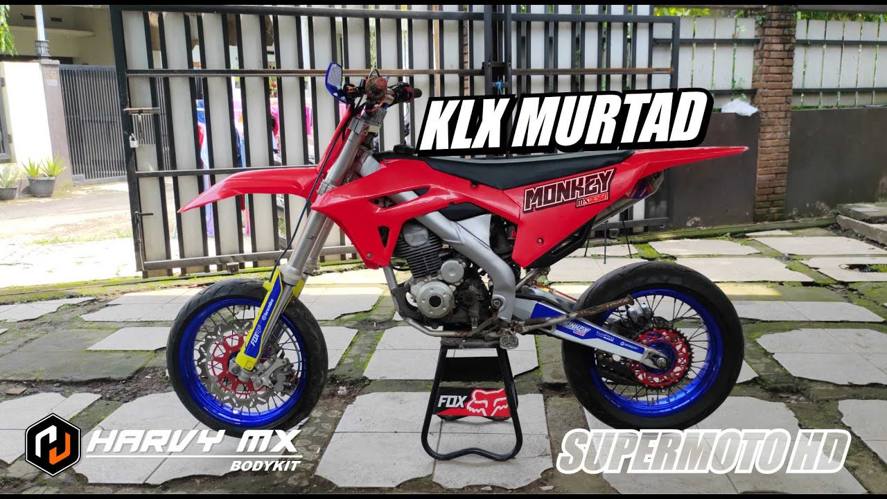 RUBAH BODY KAWASAKI  KLX 150 JADI CRF 450 2022 NEW SUPERMOTO I AUTO KLX MURTAD BOSSSS