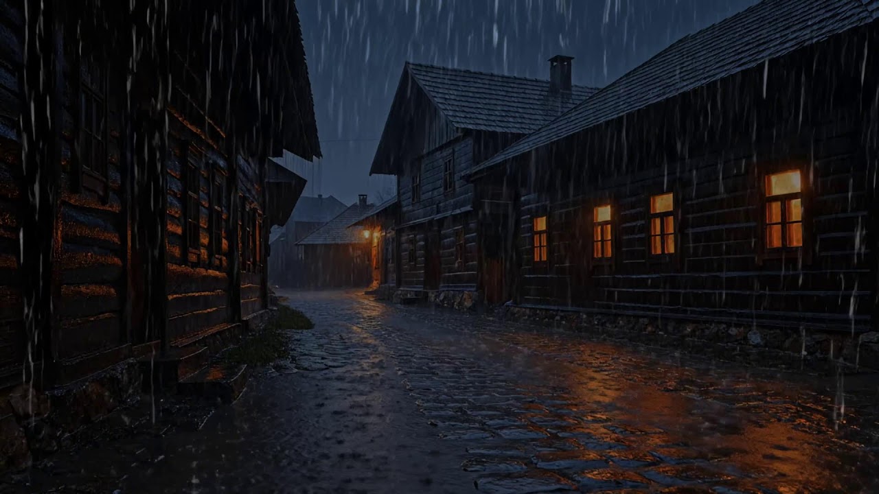 Deep Night Rain and Thunder Soundscape for Healing Sleep and Calm Mind to Silence Overthinking