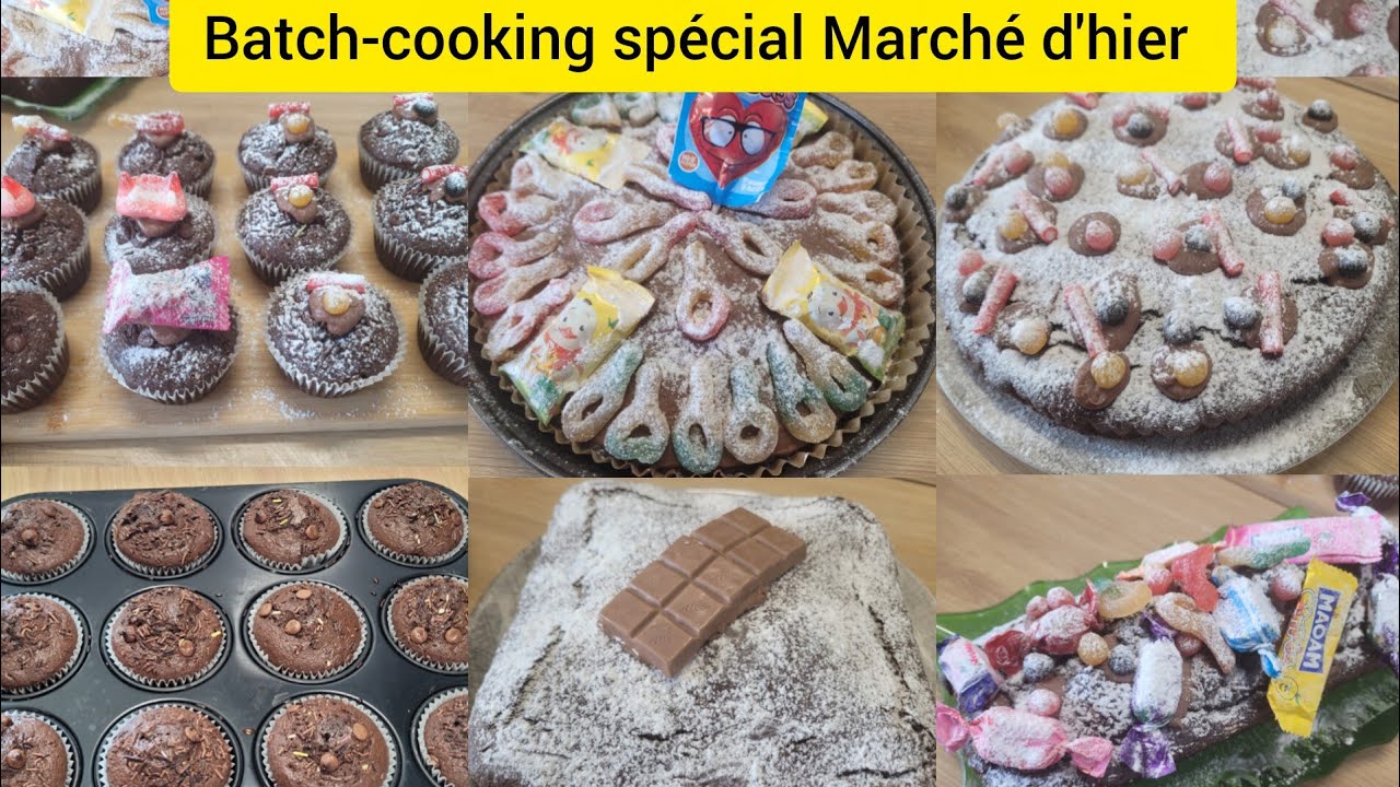 Batch-cooking 🍰 gâteau au chocolat 🍫 petit budget en 1h. 