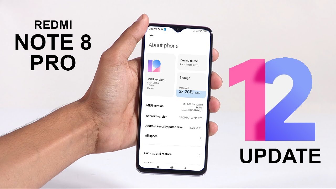REDMI NOTE 8 PRO MIUI V12.0.0.4 OFFICIAL GLOBAL UPDATE | REDMI NOTE 8 PRO MIUI 12