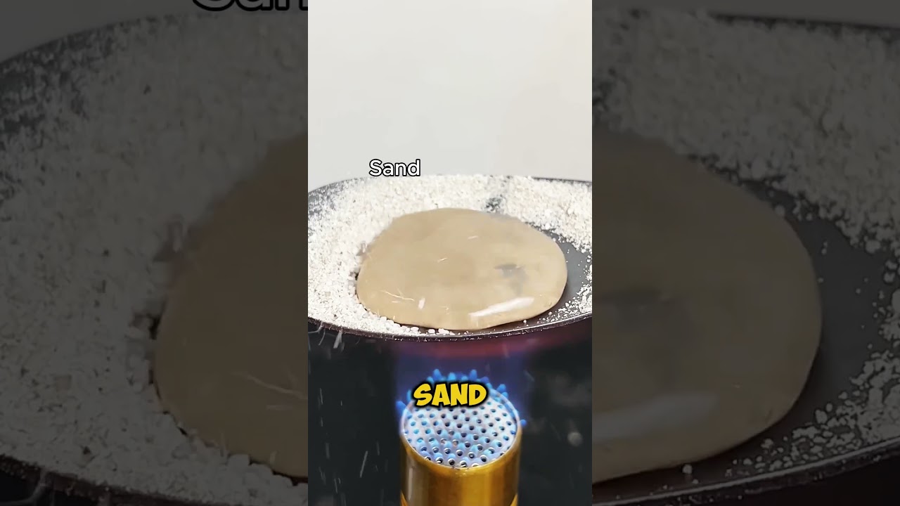 Парень сделал стекло с помощью газовой горелки🤯