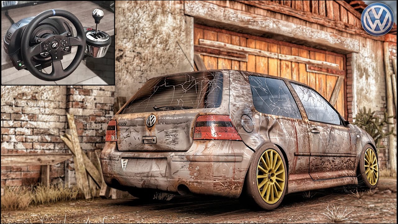 Rebuilding a Volkswagen GOLF R32 - Forza Horizon 5 - Thrustmaster T300RS Gameplay.