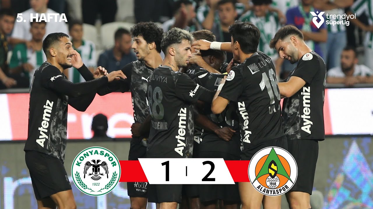Konyaspor (1-2) Alanyaspor - Highlights/&Ouml;zet | Trendyol S&uuml;per Lig - 2025/26