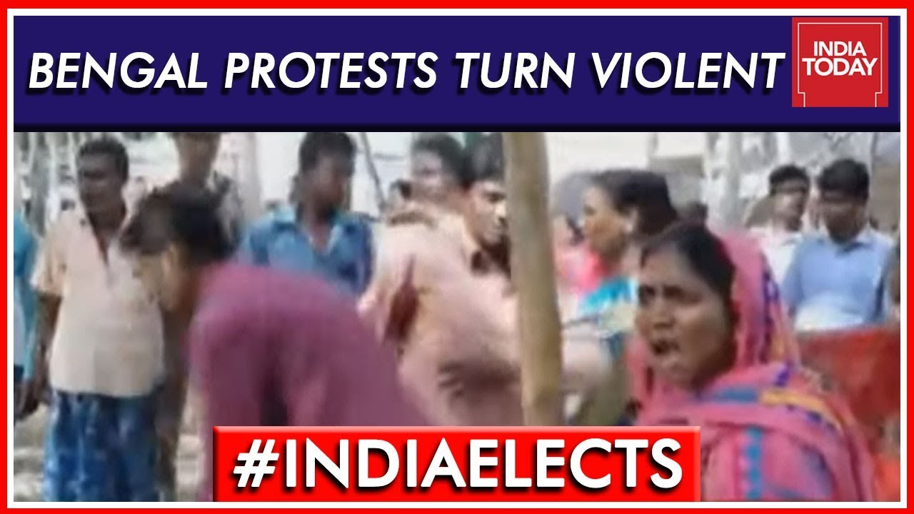 Asansol Protests Turn Violent, Cops Lathicharge Protestors | Lok Sabha Elections 2019