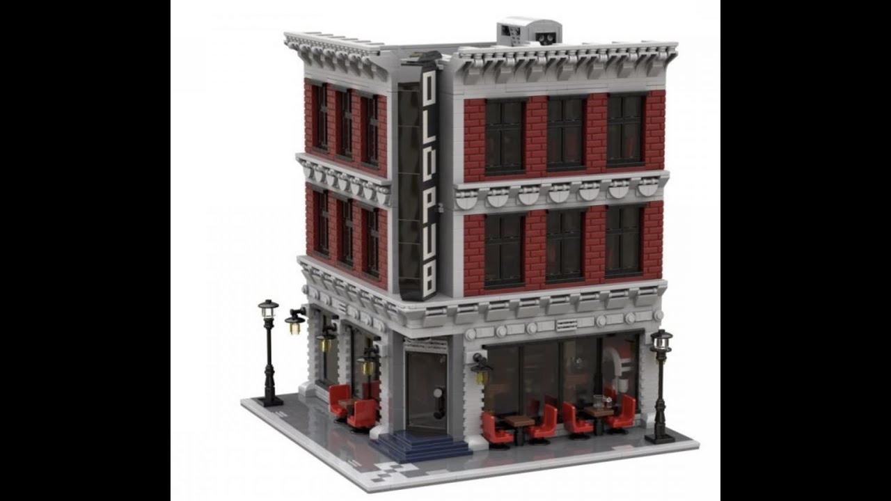 Ben's Lego ® / Klemmbausteine Welt ( World )Bluebrixx 105182 - Corner Bar Old Pub - Preview -Teil 40