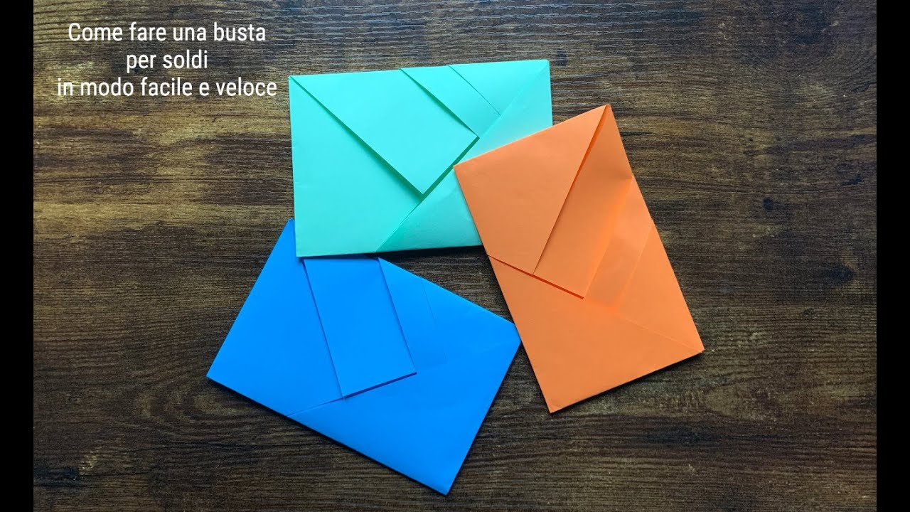 Come fare una busta per soldi in modo facile e veloce.