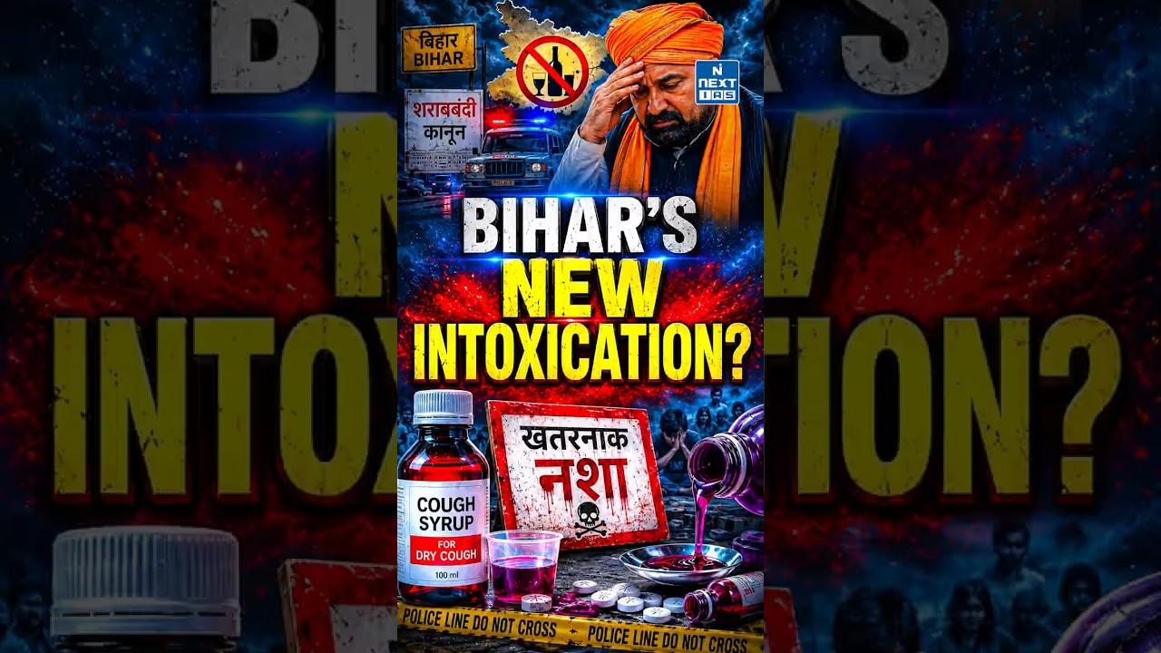 Bihar&rsquo;s New Addiction Crisis? Codeine Cough Syrup Abuse After Liquor Ban |  | NEXT IAS