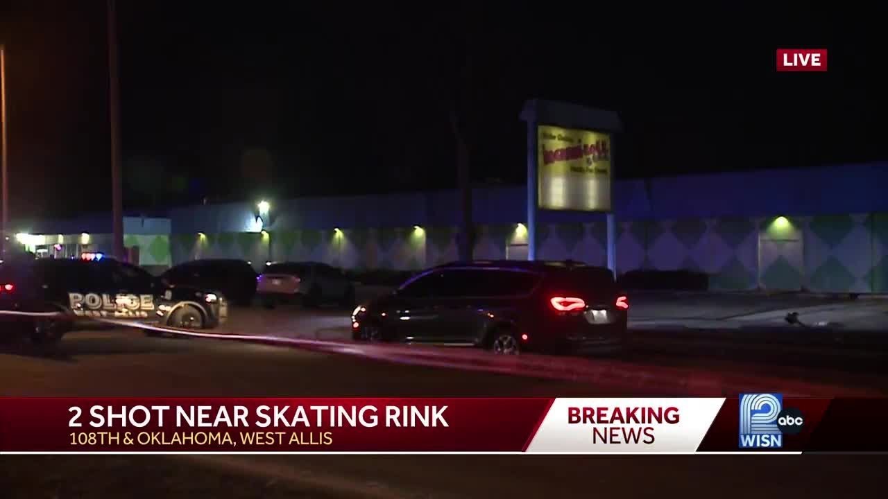 Two shot outside West Allis skating rink