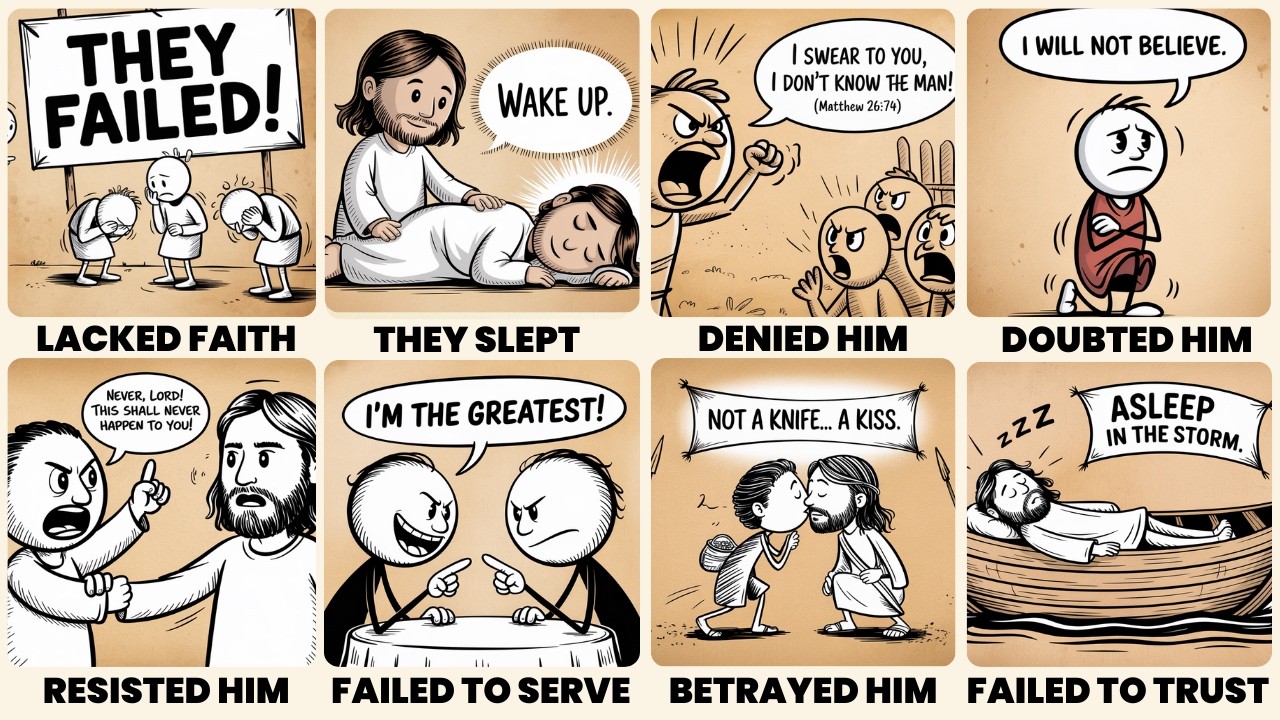 Every Time the Disciples Failed Jesus - Explained
