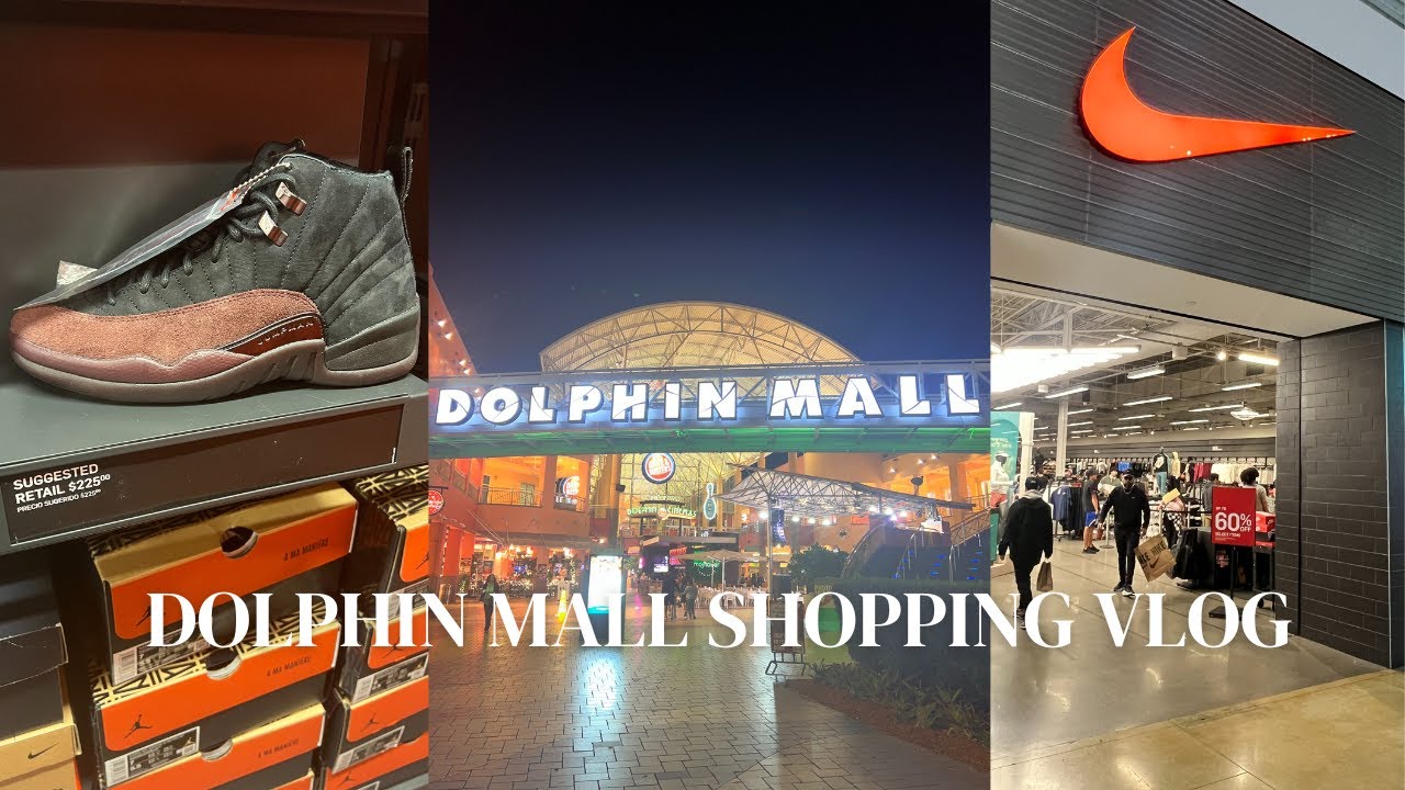 VLOG DOLPHIN MALL MIAMI NIKE, FINISHLINE, CHAMPS SPORTS & H&M OUTLET SHOPPING Trayonelovemedia