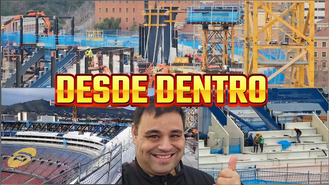 BRUTALES IM&Aacute;GENES DEL CAMP NOU EN SU FASE MAS DECISIVA.  EXCLUSIVA.  Obras en el Camp Nou. 