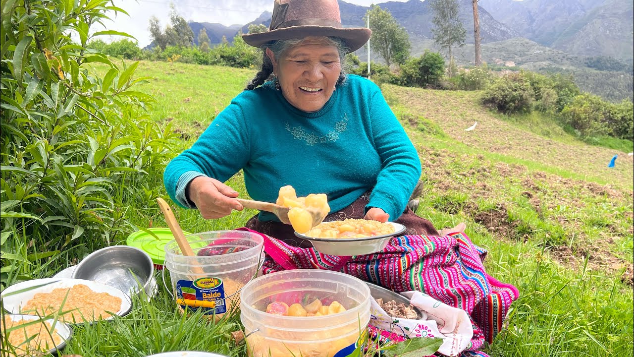 Almuerzo en La Chacra, Cultivo  de Trigo