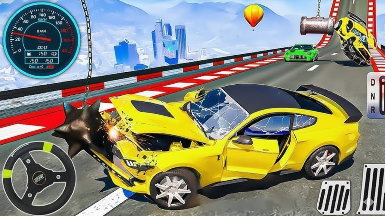 Mega Ramp Car Crash Simulator 3D - Mega GT Car Crash Simulator - Android Gameplay