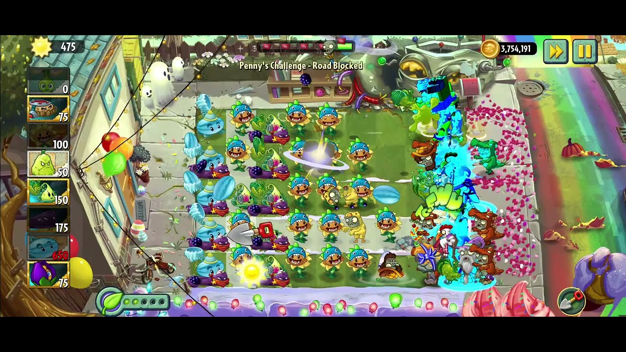 Plants vs. Zombies Reflourished - Penny's Challenge #15 - Road Blocked (rerun)