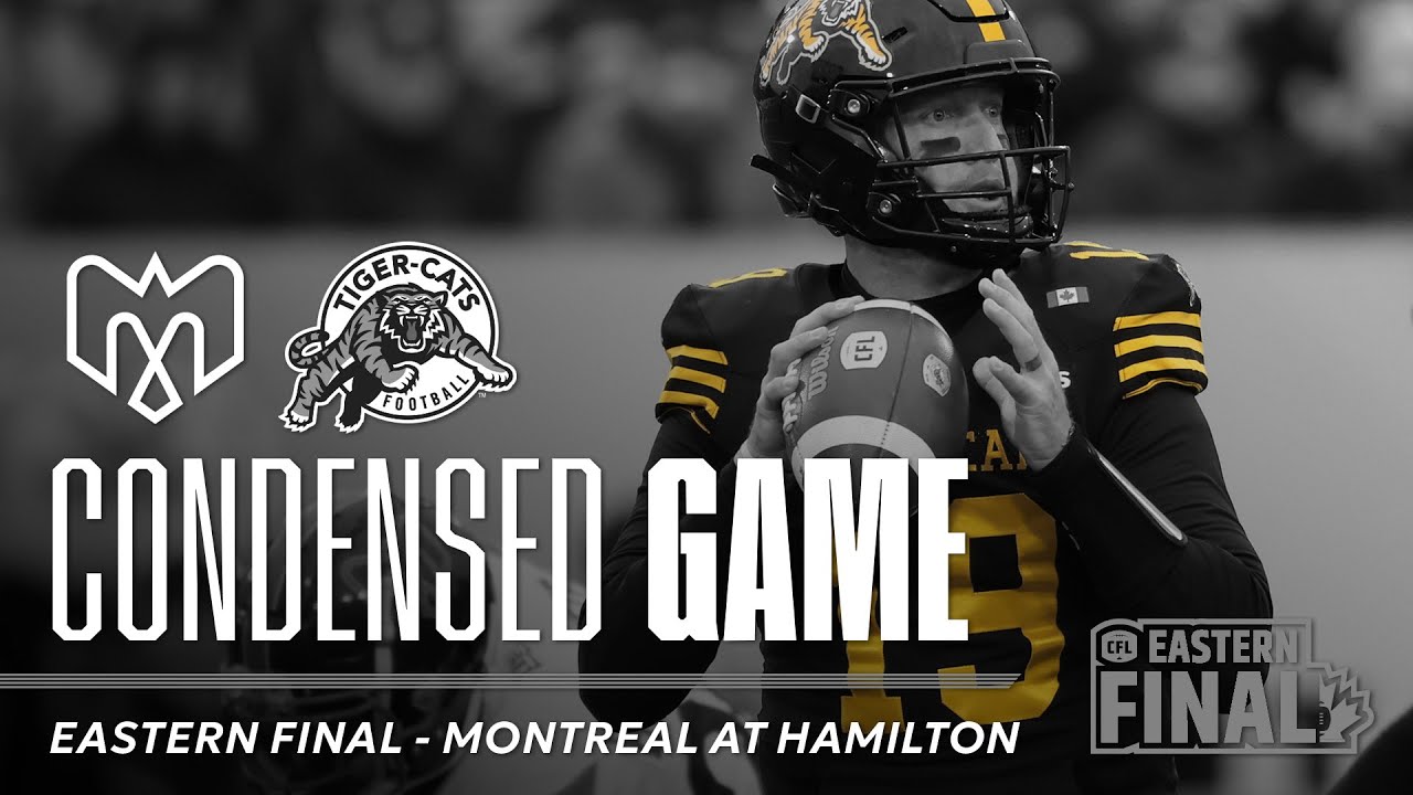 СЖАТЫЙ МАТЕРИАЛ | Hamilton Tiger-Cats против Montreal Alouettes | Финал Восточной конференции (08...