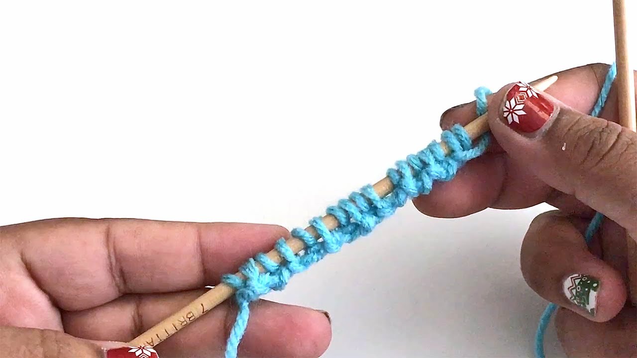 Alternate Cable Cast On (Seed stitch cast on)