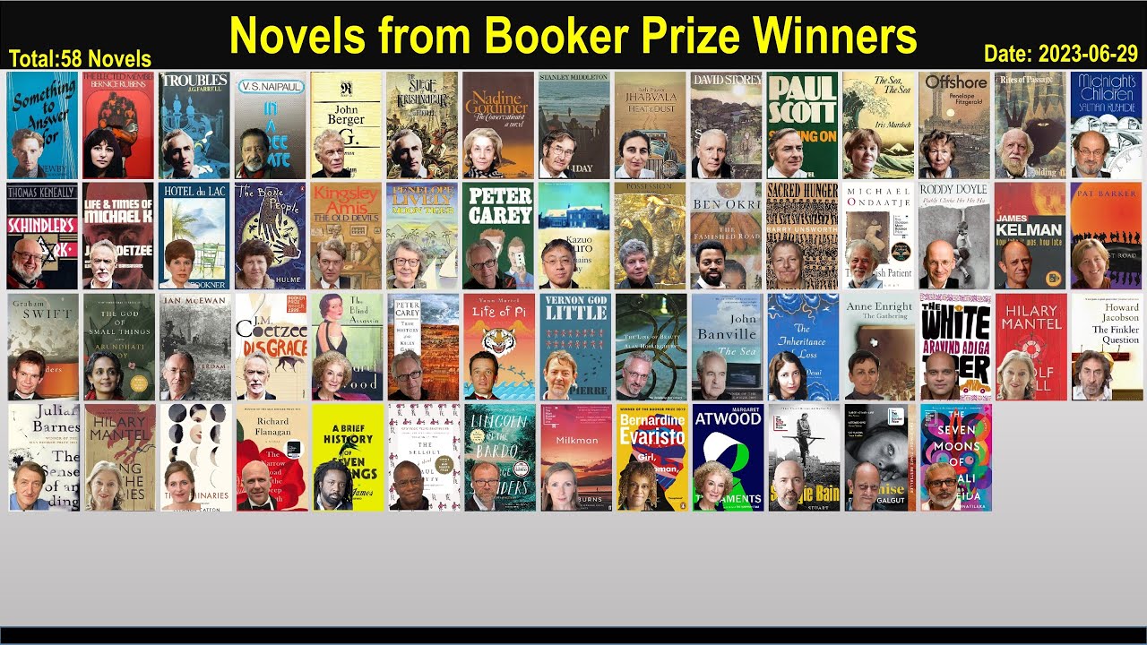 58 Novels from Booker Prize Winner 1969~2022