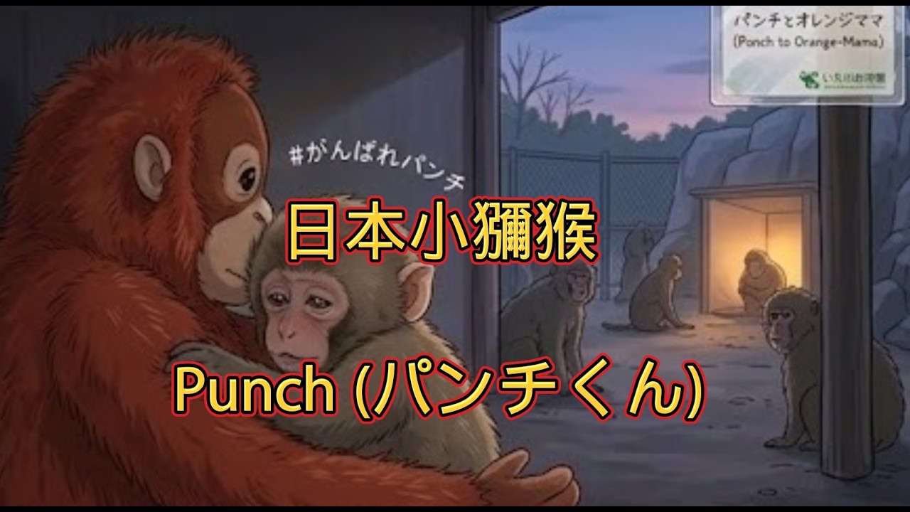 炎夏中被遺棄的Punch（パンチ） : 請別拿走我媽媽 #小獼猴Punch #日本動植物園 #monkey #ikea #social