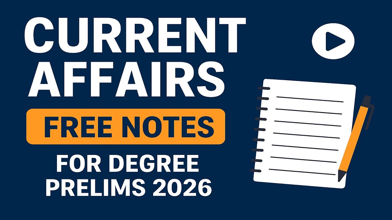 Kerala PSC Current Affairs Free Notes for Degree Level Prelims 2026