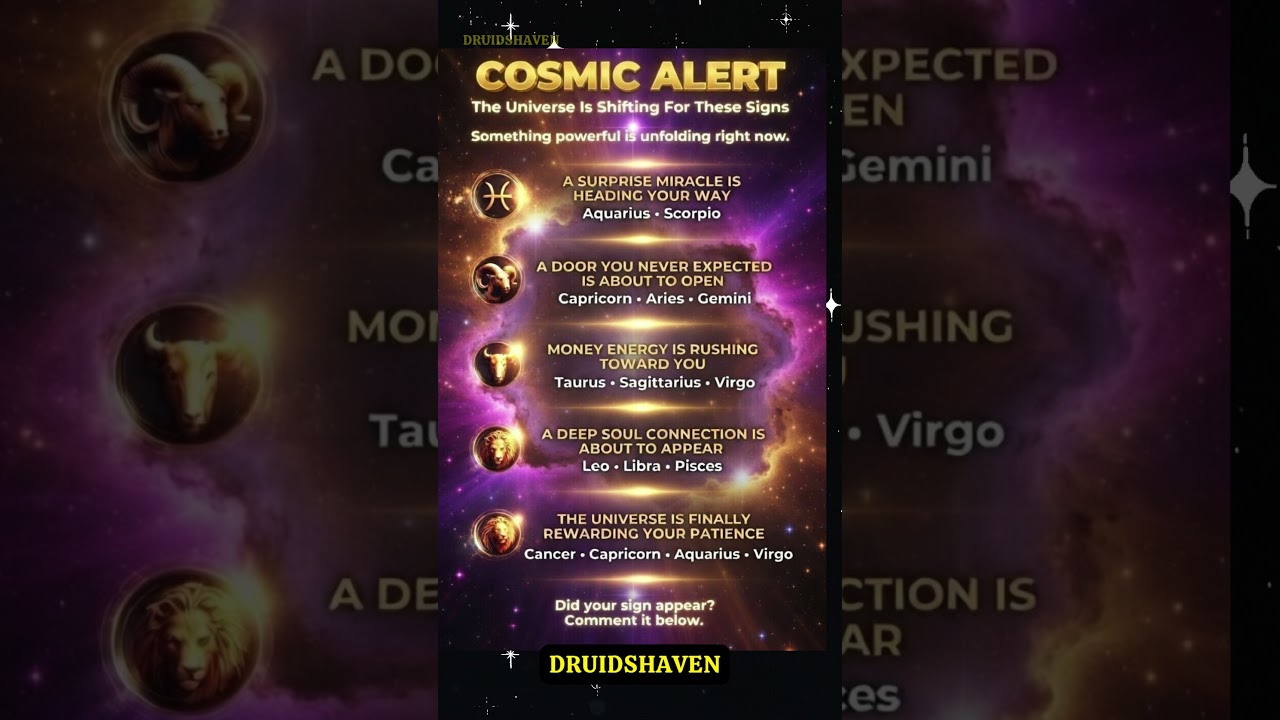 COSMIC ALERT 🚨 The Universe Is Shifting For These Zodiac Signs #astrology #horoscope #zodiac