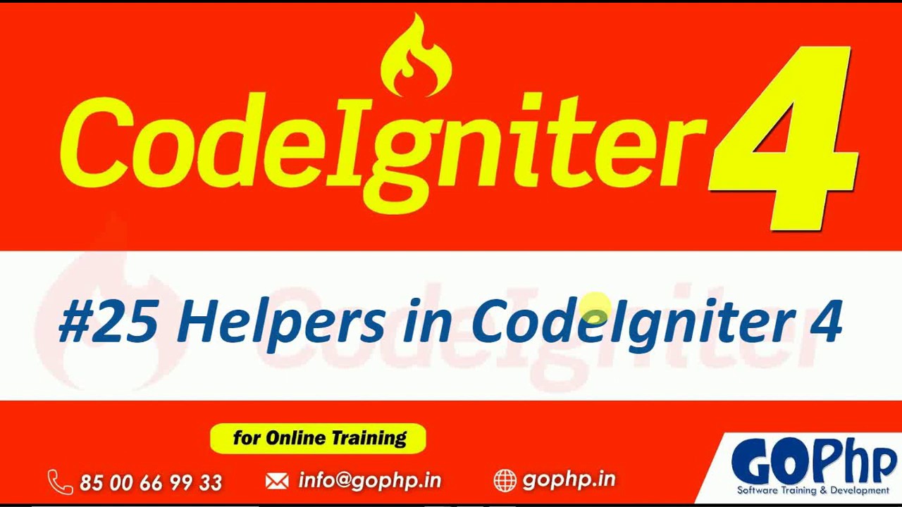 #25 Helpers in CodeIgniter 4 | Extending Helpers | Custom Helpers