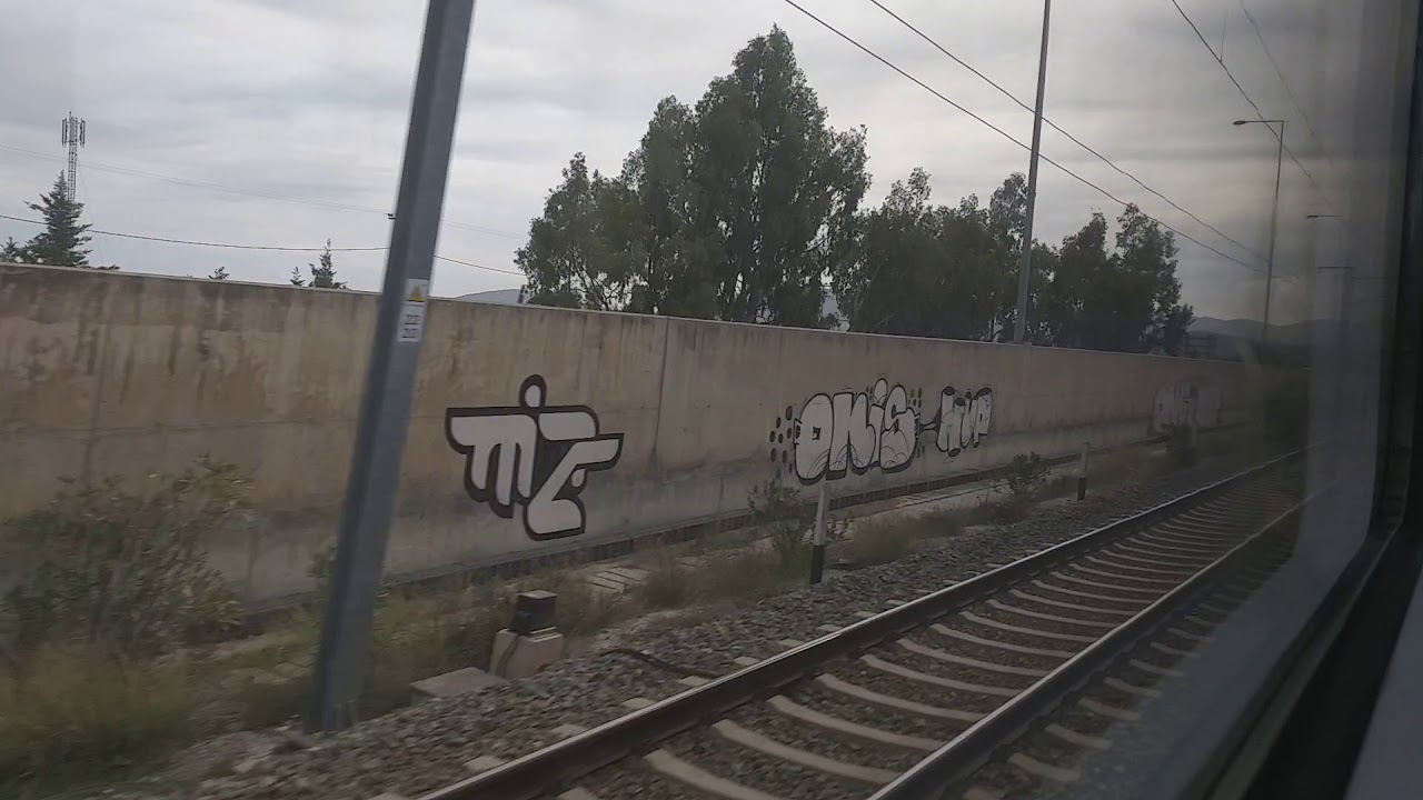 Suburban Railway (OSE): Ride from Pallini to Koropi (FHD)