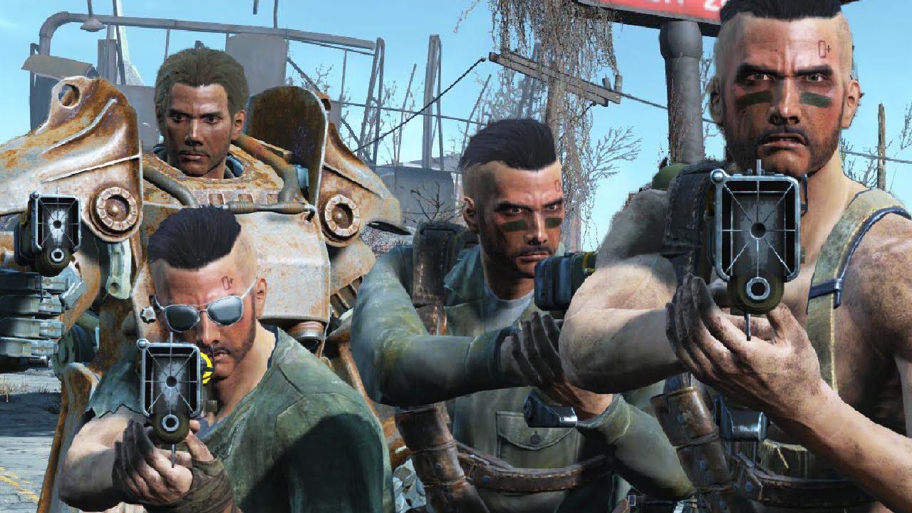 Fallout 4 - Gunner Army VS Minutemen Army - NPC Battle