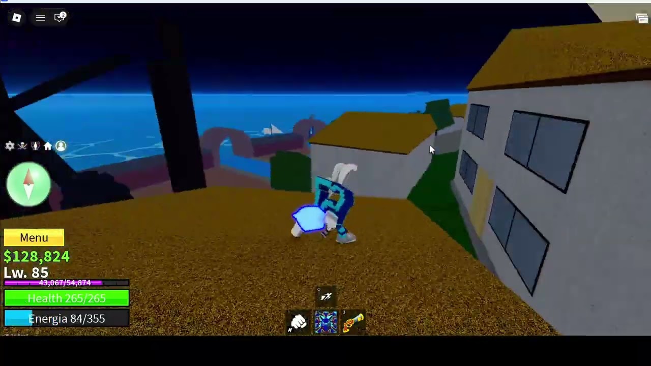 Pierwsza rozgrywka w gre blox fruits ROBLOX