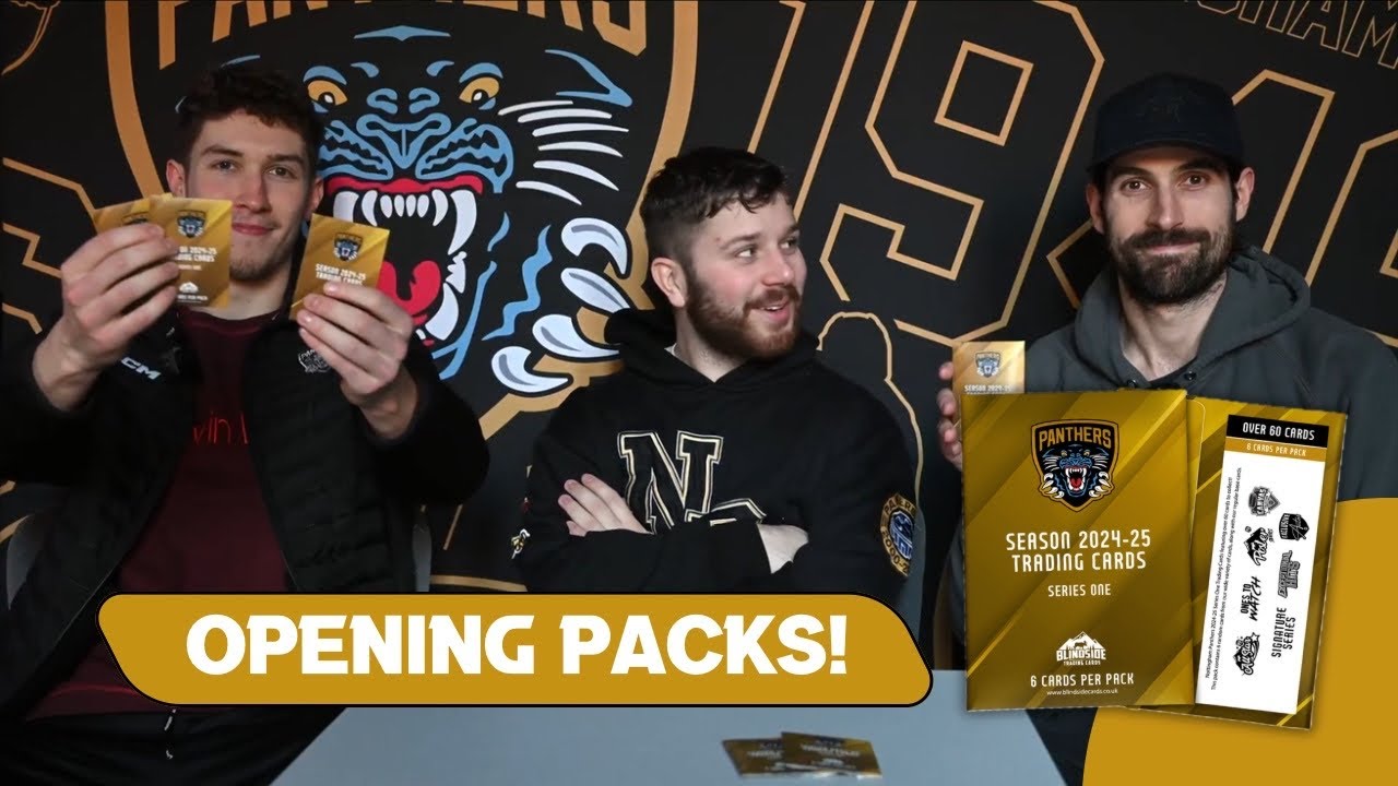 Opening Blindside Trading Cards packs! | Nottingham Panthers