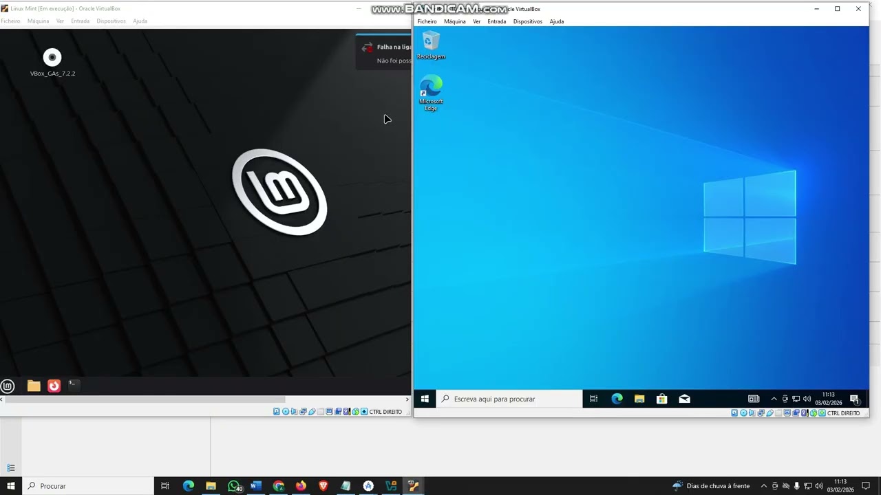 Configuração de máquinas virtuais em rede e partilha (parte 1)