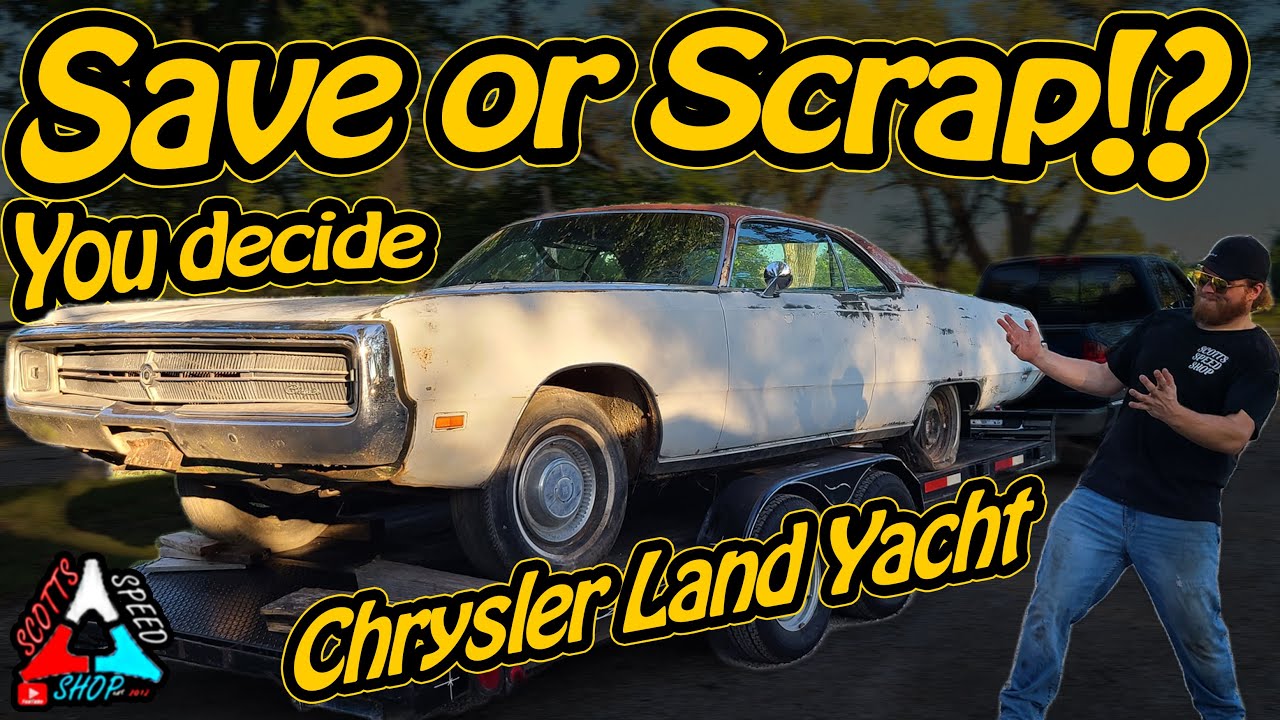 Abandoned Parted out 1969 Chrysler 300 Land Yacht Should we SAVE IT or SCRAP IT @Scotts Speed Shop “Jezebel Charger”