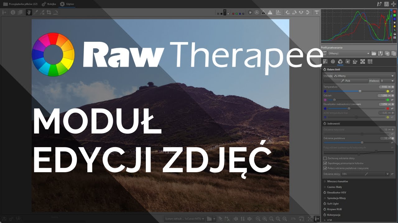 RawTherapee - Moduł Edycji Zdjęć