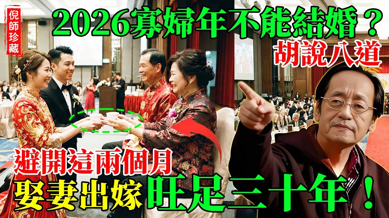 倪海廈：2026年是「盲年」無立春！寡婦年結婚是大忌？錯！只要避開這「2個月份」，反而能娶到旺夫妻！家有兒女的父母必看！#倪海廈 #2026寡婦年 #丙午年運勢 #旺夫相 #婚房風水 #陰陽五行