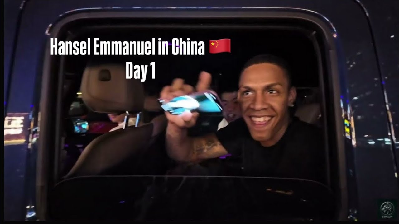 Hansel Enmanuel first day in China 🙌🏽 🏀